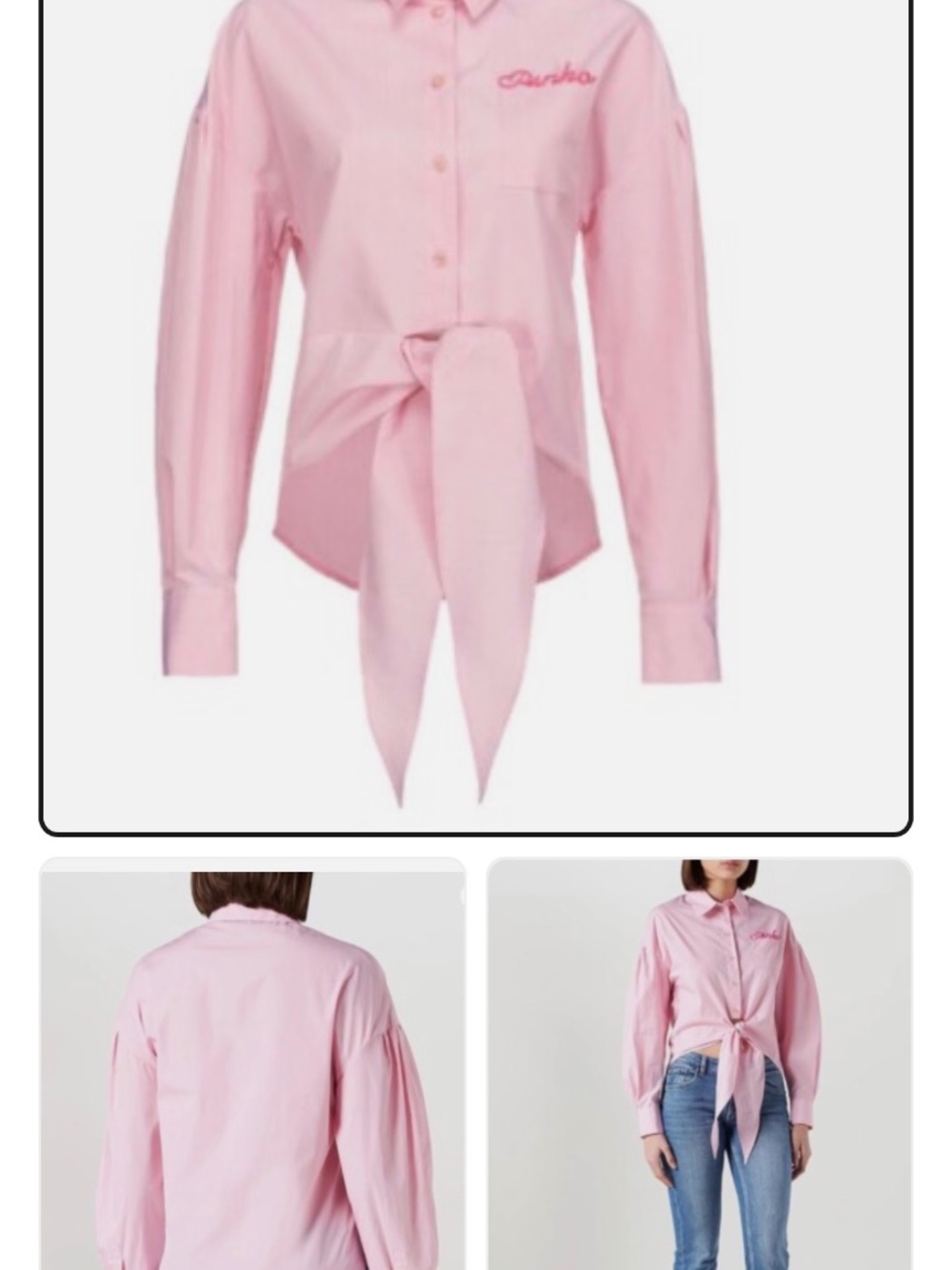 PINKO CAMICIA CIAMPINO DONNA ROSA Pink blouse size 36